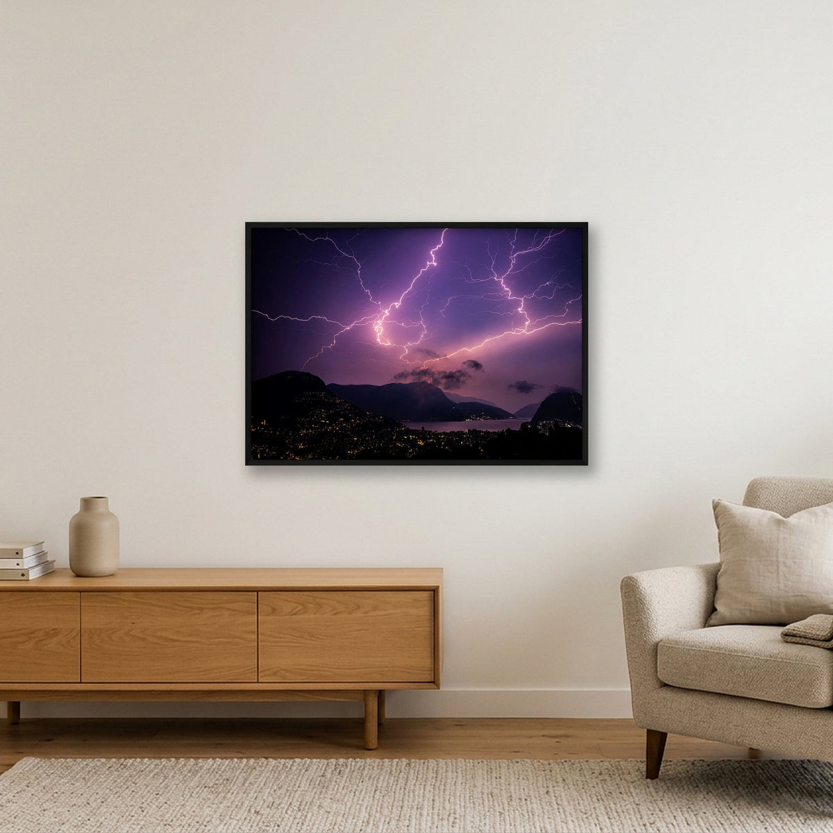 NIGHTCALL — 100×70cm, 39×28" Black Frame