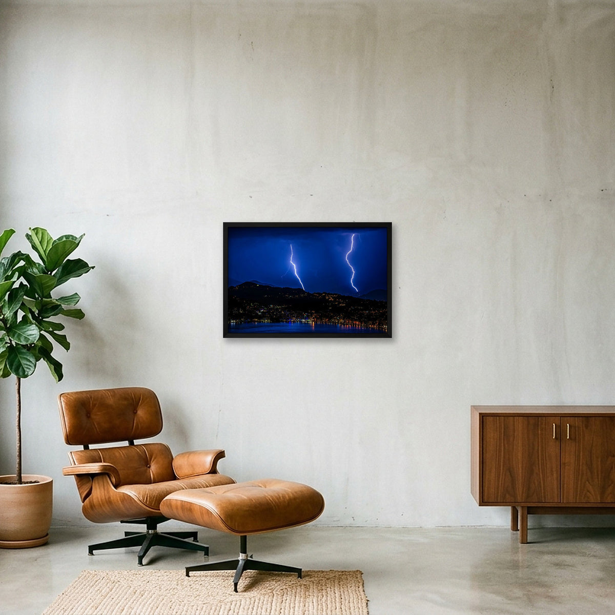 I SEE DOUBLE⚡️⚡ — 60×40cm, 24×16" Black Frame