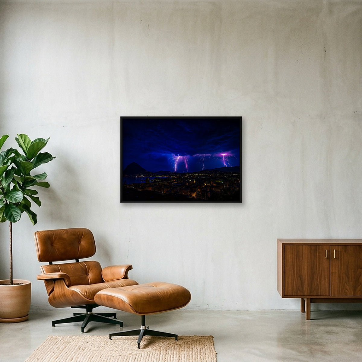 THE VALLEY — 100×70cm, 39×28" Black Frame