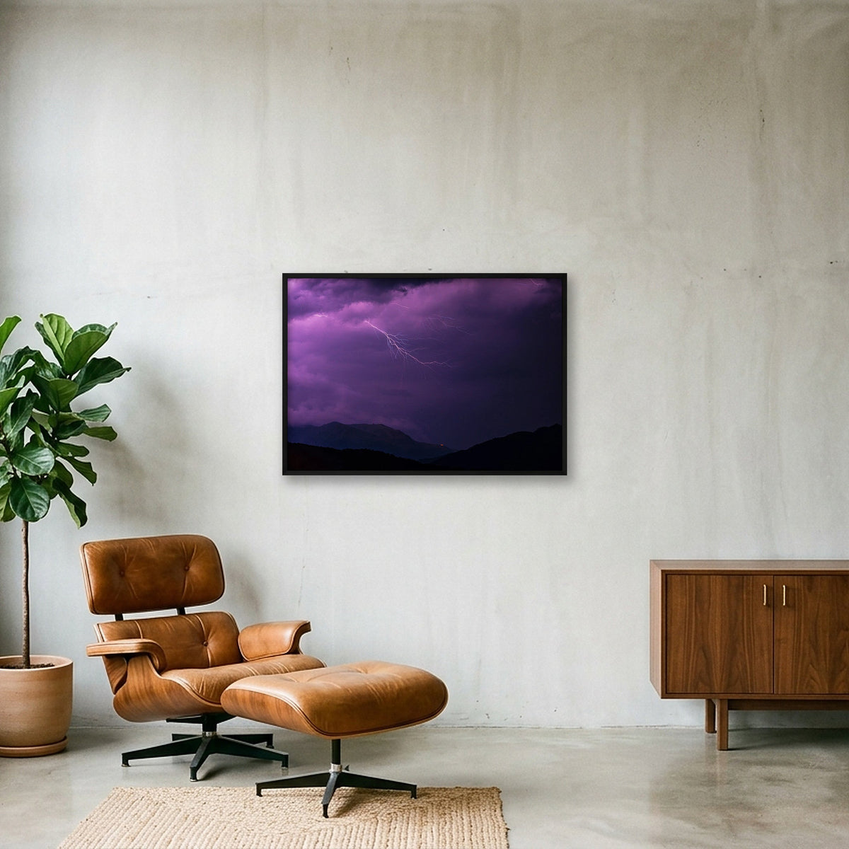 SOFT BOLT — 100×70cm, 39×28" Black Frame