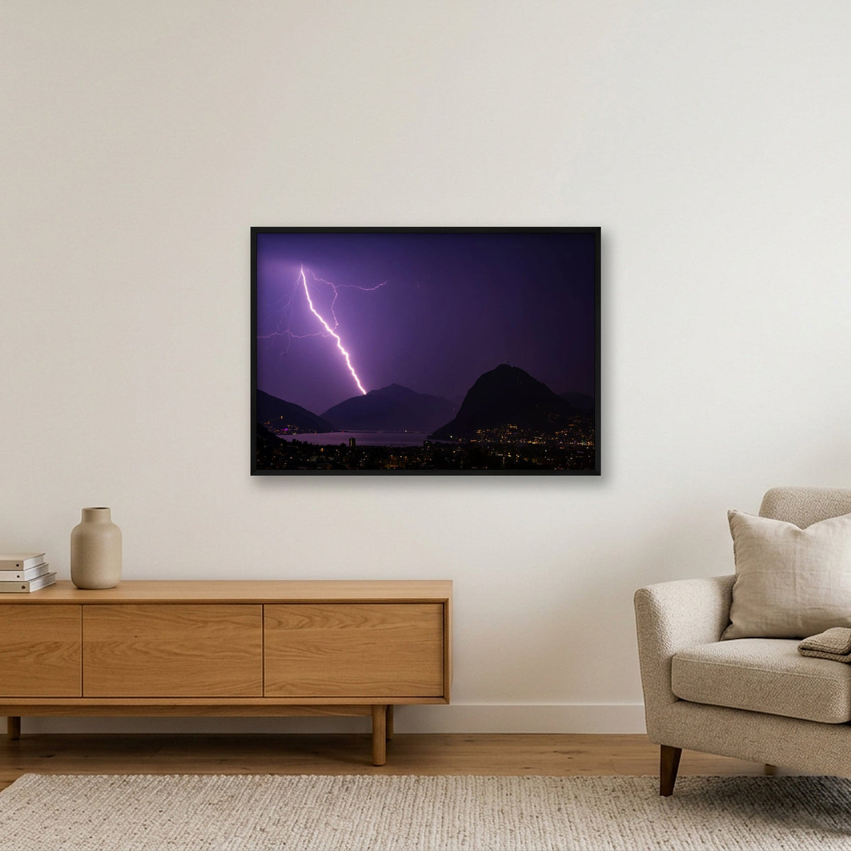 HIGHWAY TO LIGHT — 100×70cm, 39×28" Black Frame