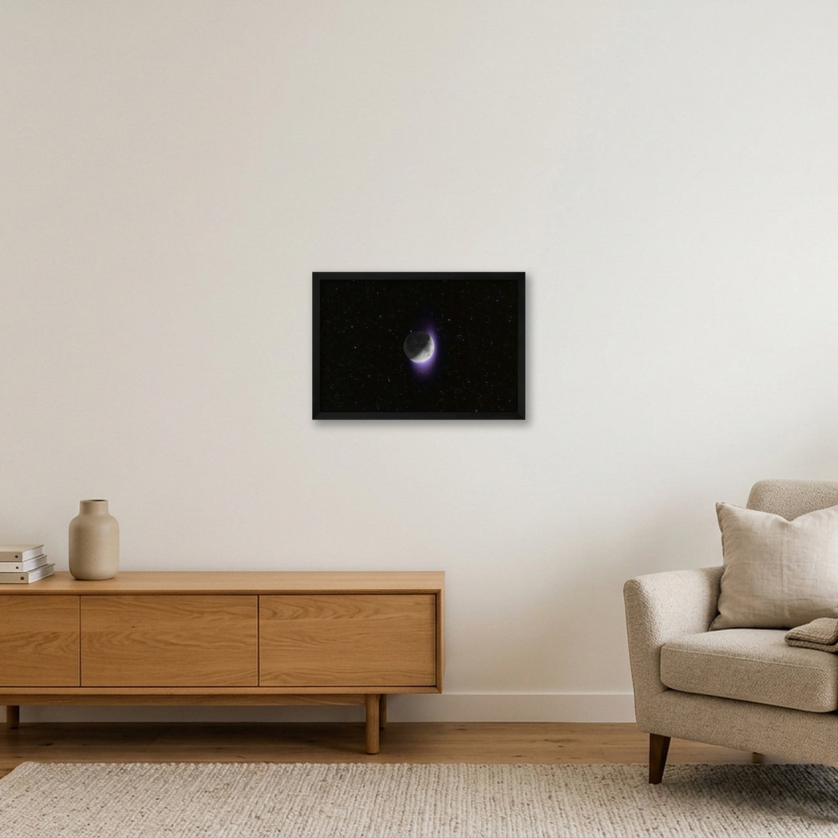 THE DARK SIDE — 45×30cm, 18×12" Black Frame