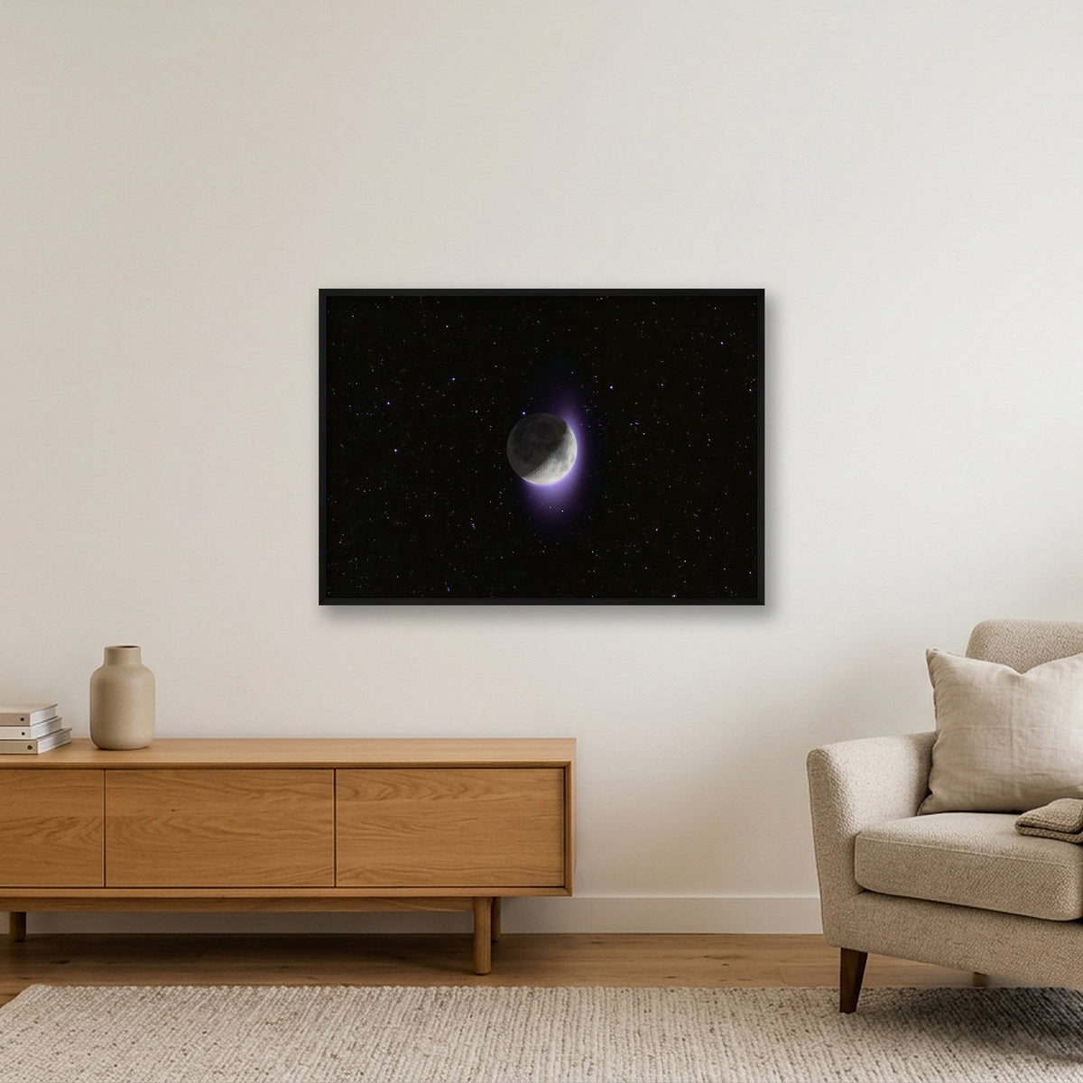 THE DARK SIDE — 100×70cm, 39×28" Black Frame