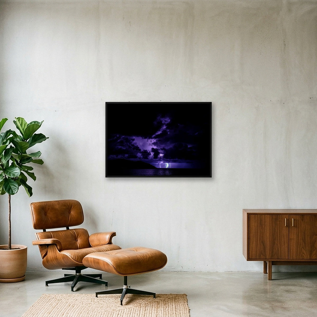 ADRIATIC STORM 🌊 — 100×70cm, 39×28" Black Frame