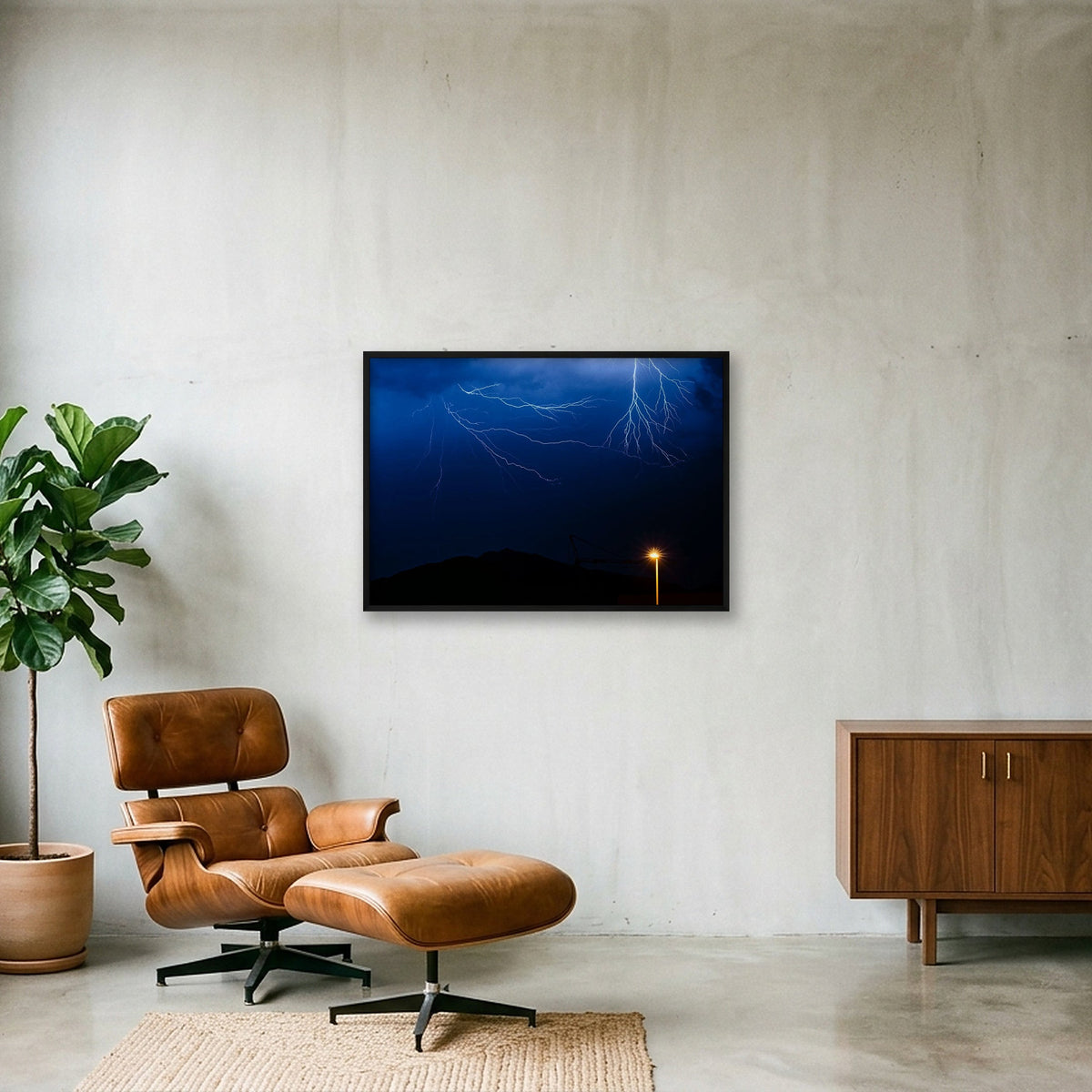 ELECTRICITY ⚡️+💡 — 100×70cm, 39×28" Black Frame