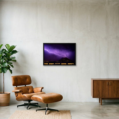 PURPLE REIGN 🌂 — 60×40cm, 24×16" Black Frame