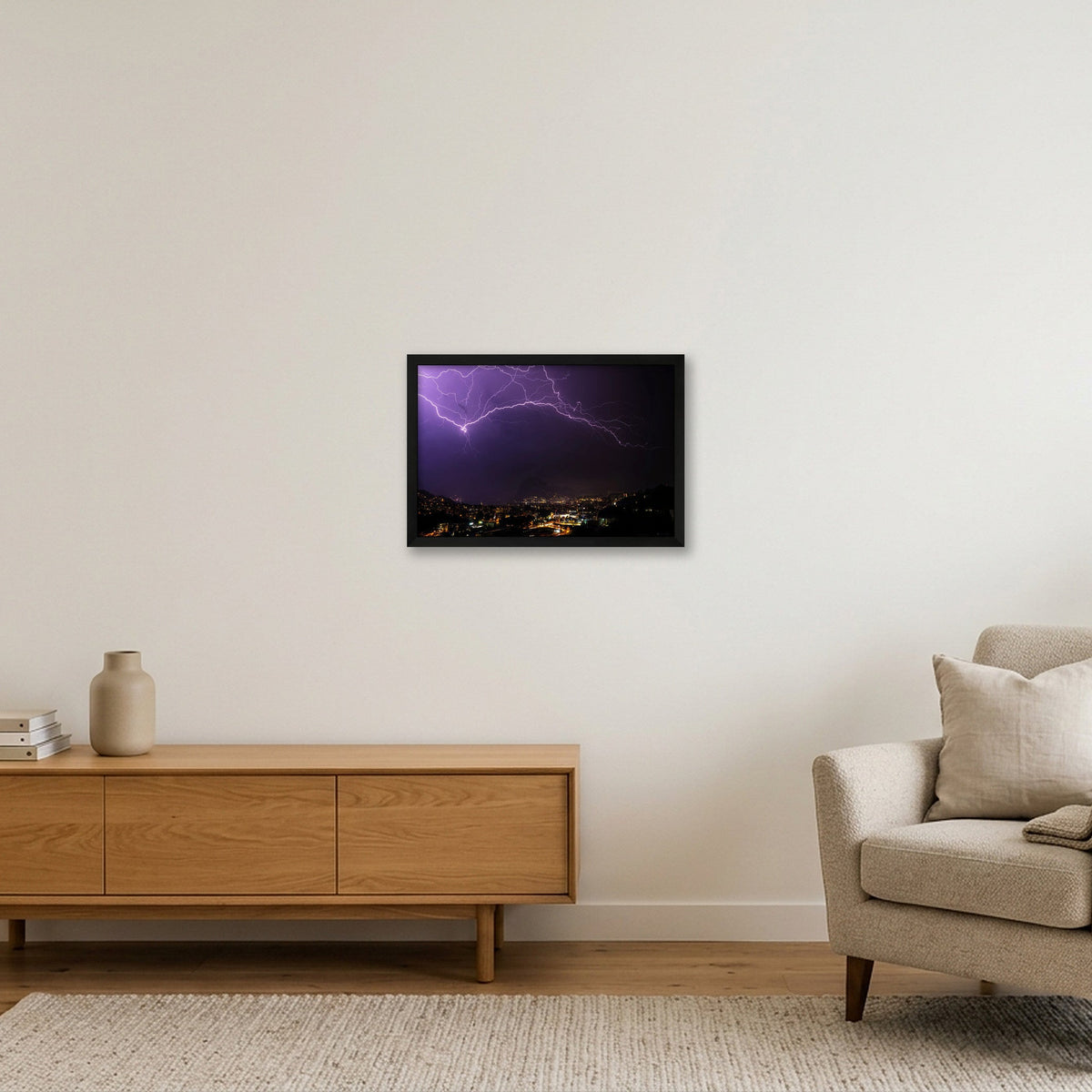 THE ELECTRIC VULTURE — 45×30cm, 18×12" Black Frame
