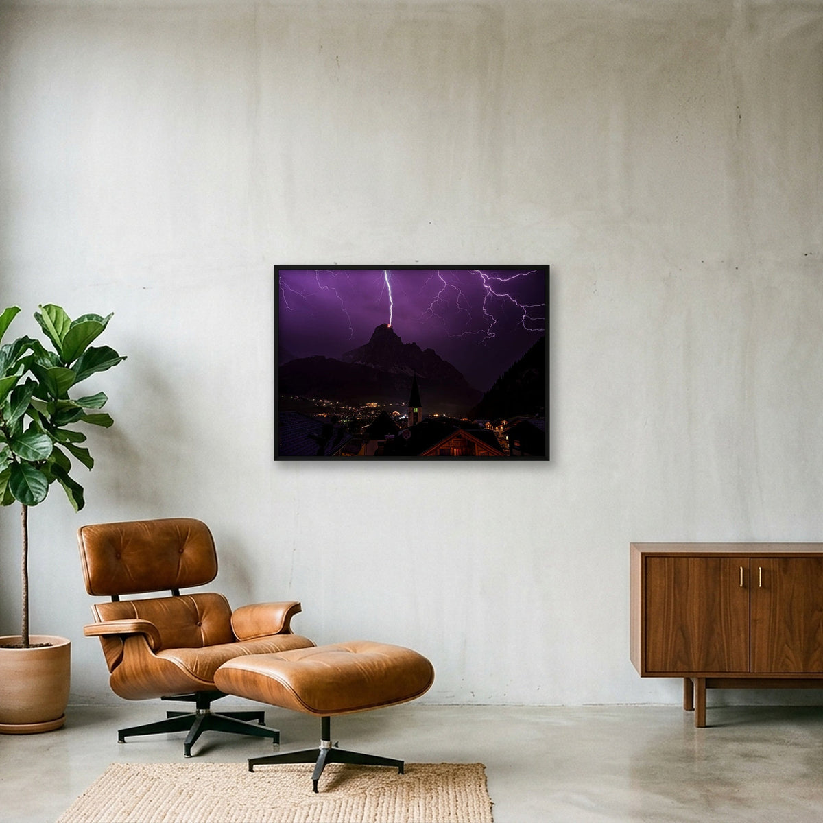 SASSONGHER — 100×70cm, 39×28" Black Frame