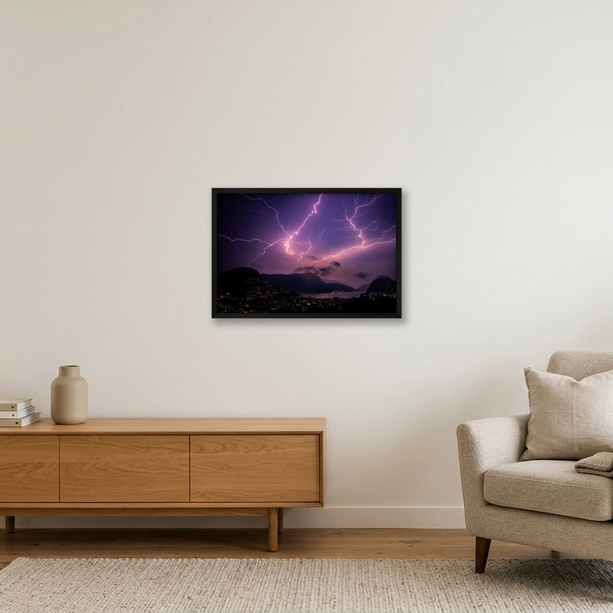 NIGHTCALL — 60×40cm, 24×16" Black Frame