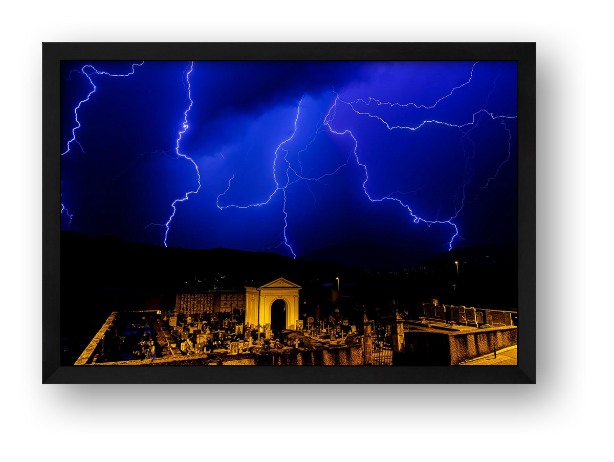 FLASH CEMETERY 🪦⚡ — framed