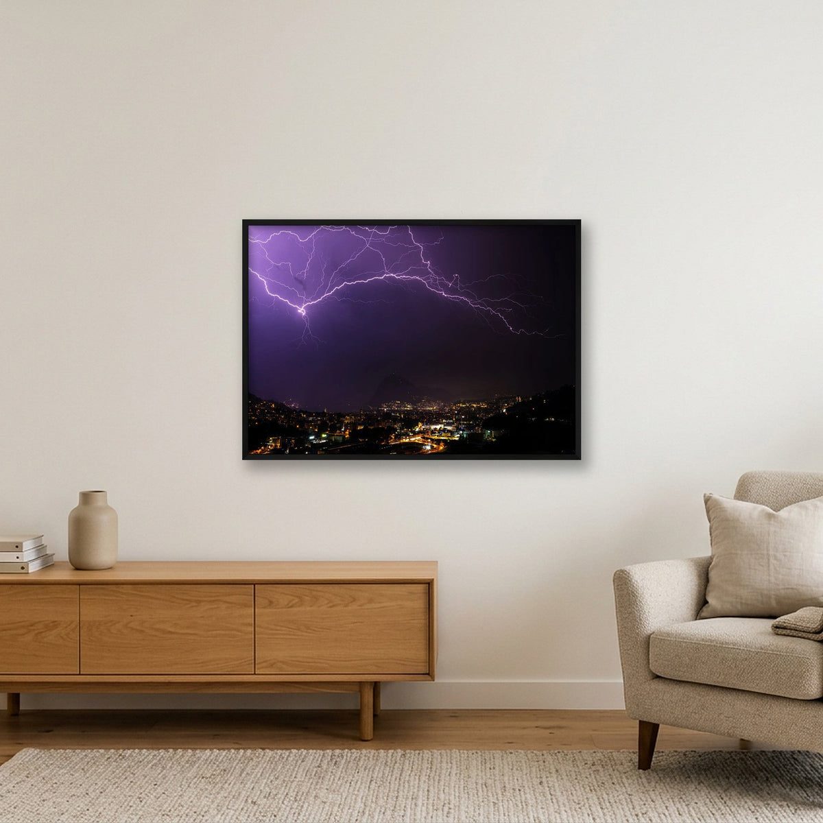 THE ELECTRIC VULTURE — 100×70cm, 39×28" Black Frame