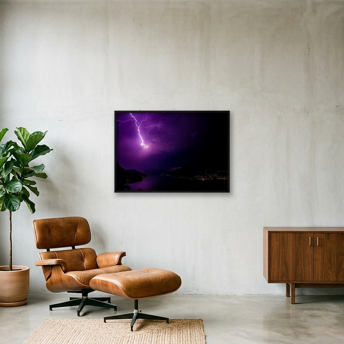 COLPO DI FULMINE 💘 — 100×70cm, 39×28" Black Frame