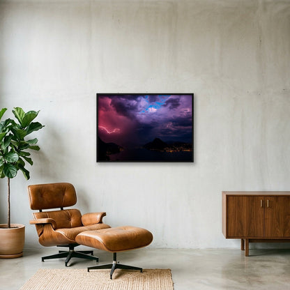 INCOMING — 100×70cm, 39×28" Black Frame