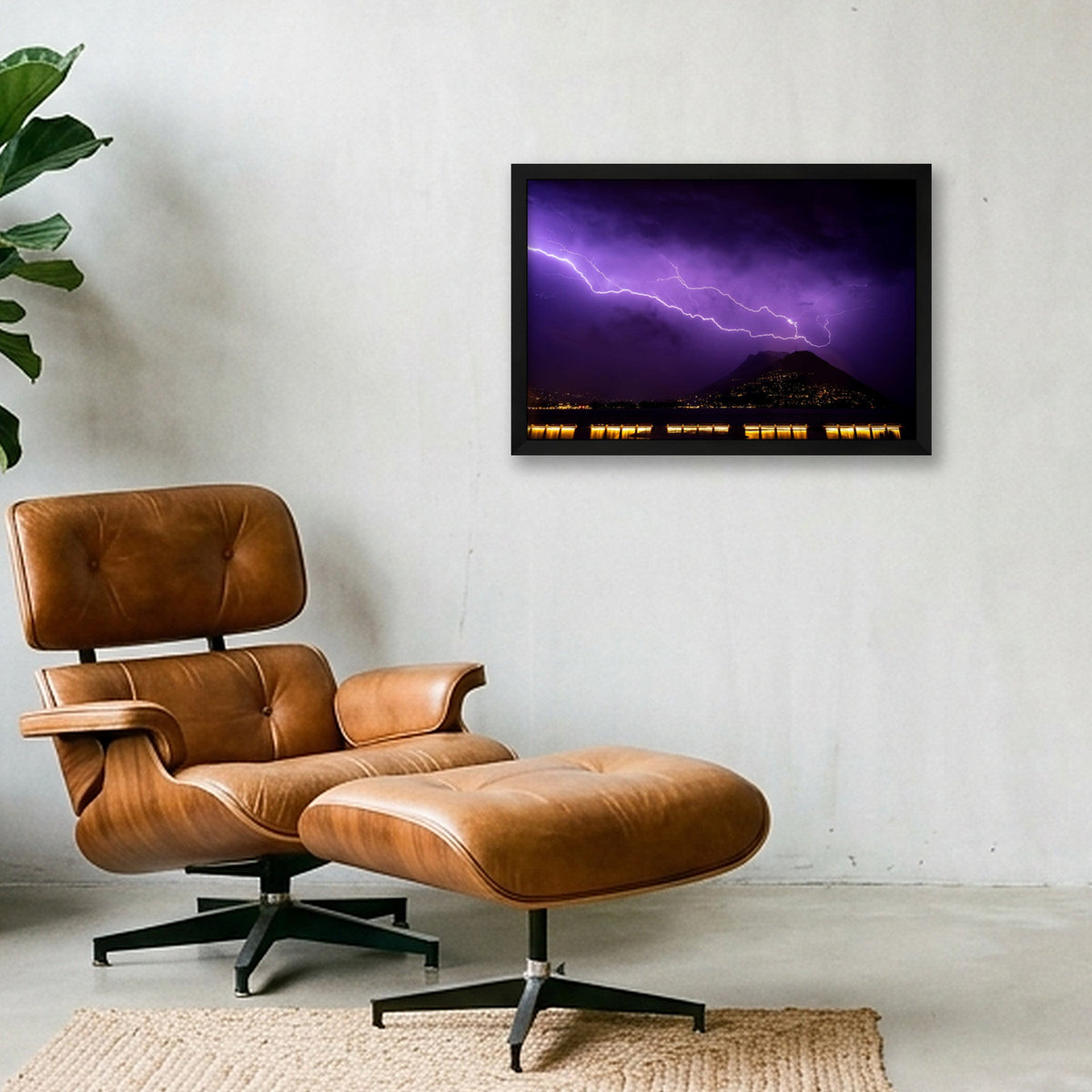 PURPLE REIGN 🌂 — 45×30cm, 18×12" Black Frame