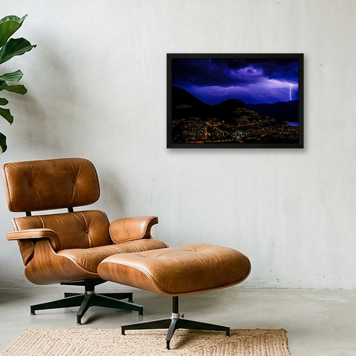 THE LIGHTNING DANCE 🪩 — 45×30cm, 18×12" Black Frame
