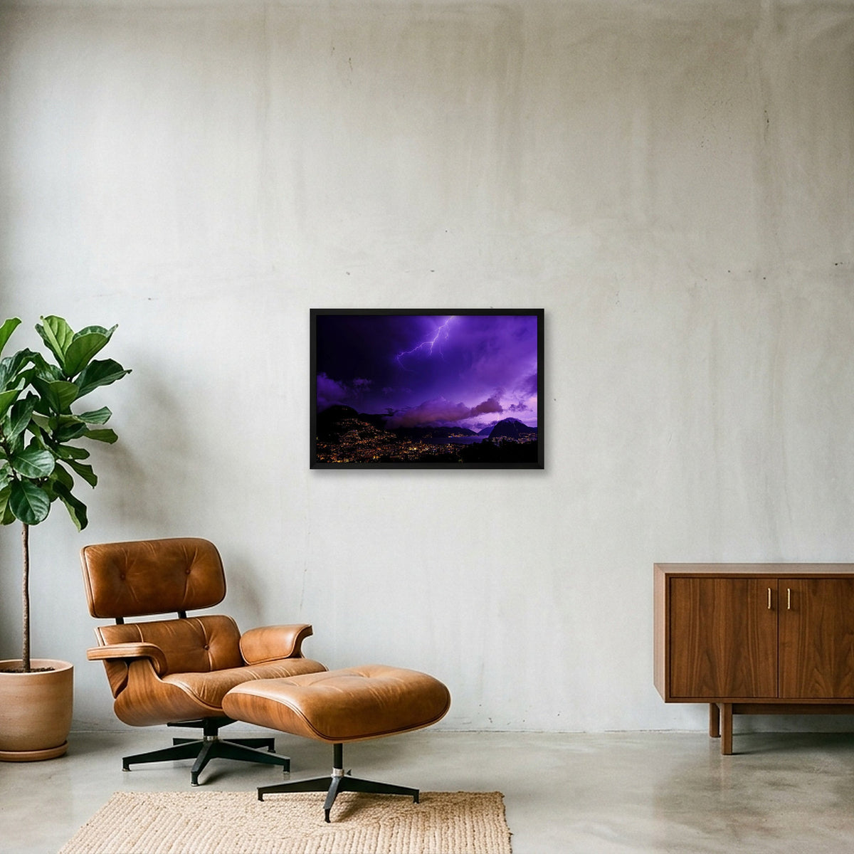 E LUCE FU 🪬 — 60×40cm, 24×16" Black Frame