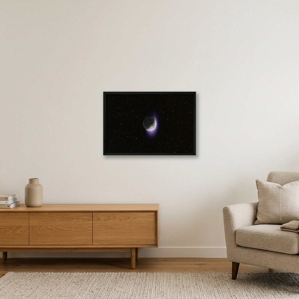 THE DARK SIDE — 60×40cm, 24×16" Black Frame