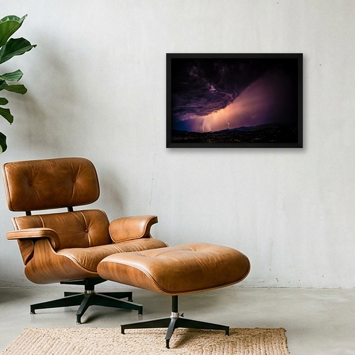 KISS OF THE STORM — 45×30cm, 18×12" Black Frame