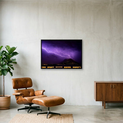 PURPLE REIGN 🌂 — 100×70cm, 39×28" Black Frame