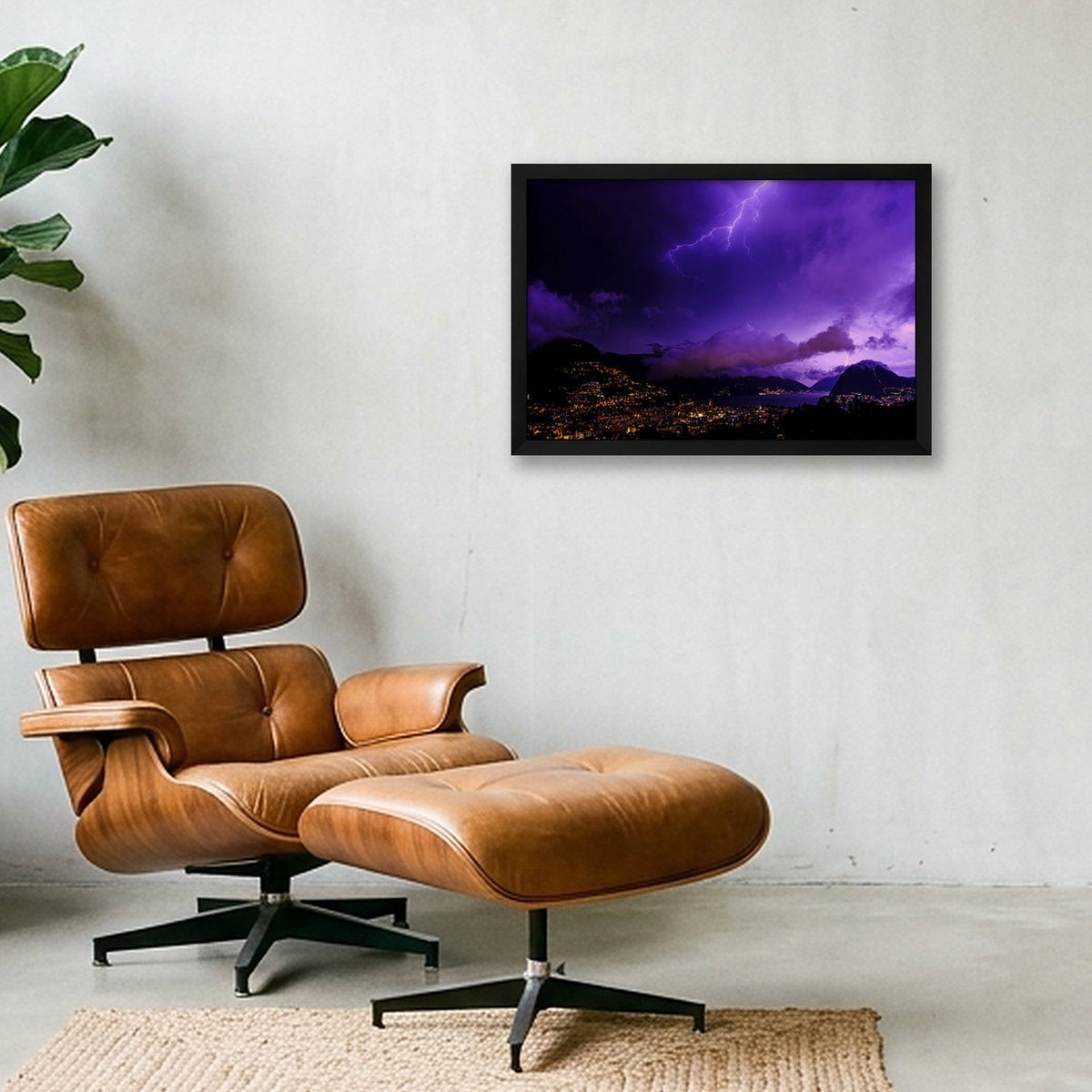 E LUCE FU 🪬 — 45×30cm, 18×12" Black Frame