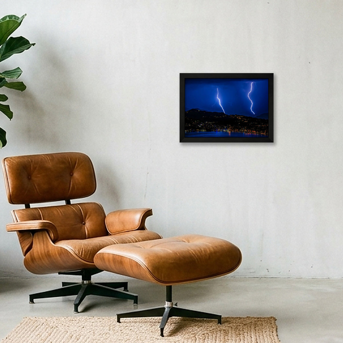 I SEE DOUBLE⚡️⚡ — A4 (30×21cm, 12×8") Black Frame