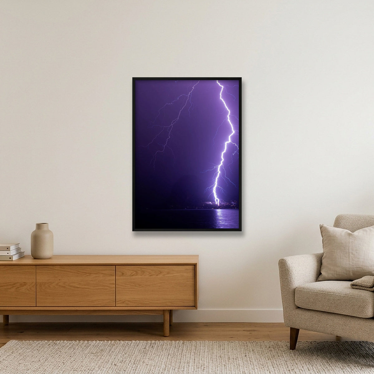 BIFORCUTO — 70×100cm, 28×39" Black Frame