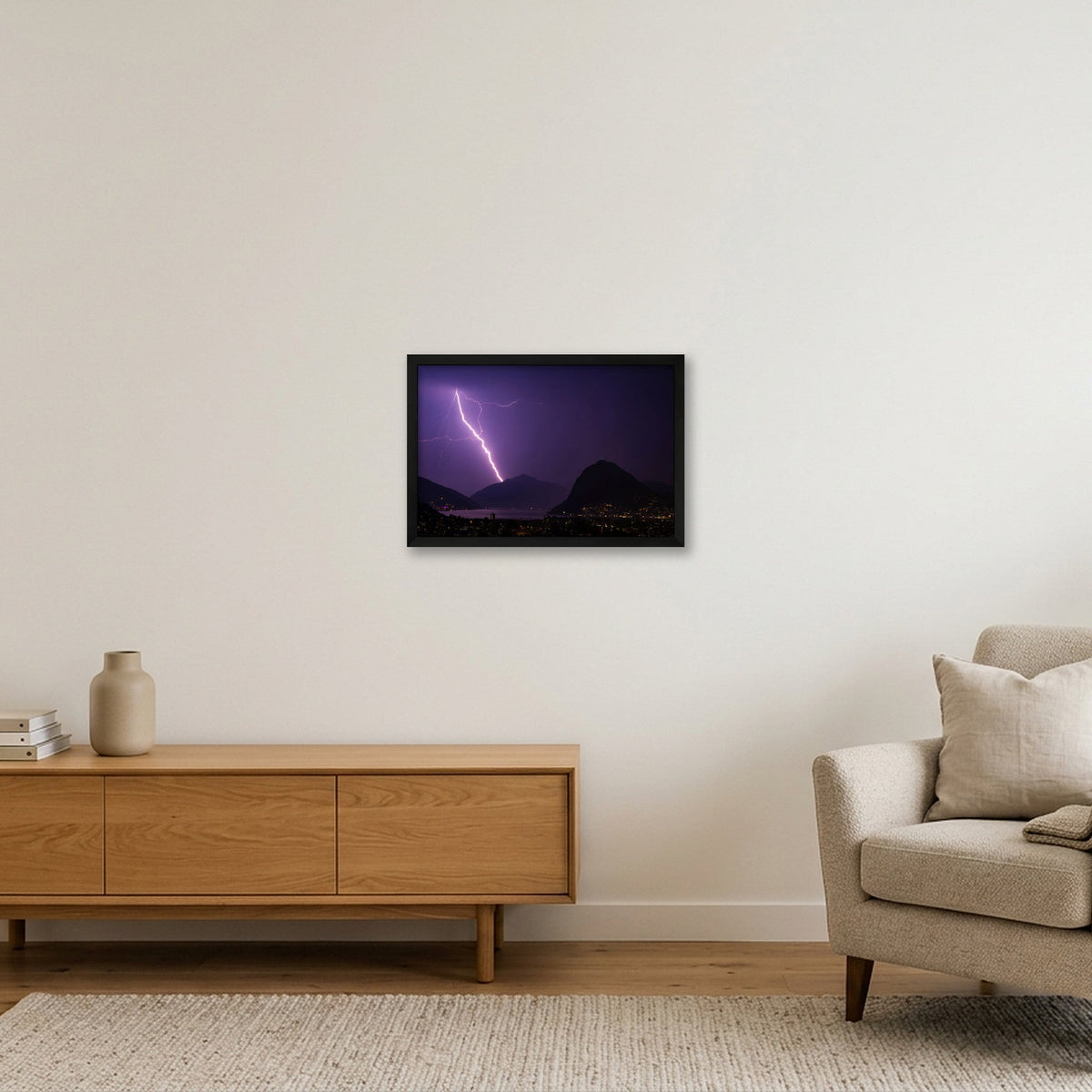 HIGHWAY TO LIGHT — 45×30cm, 18×12" Black Frame