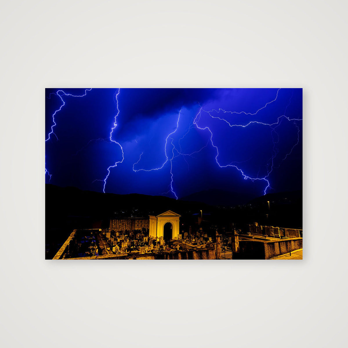 FLASH CEMETERY 🪦⚡ — 60×40cm, 24×16" Print only