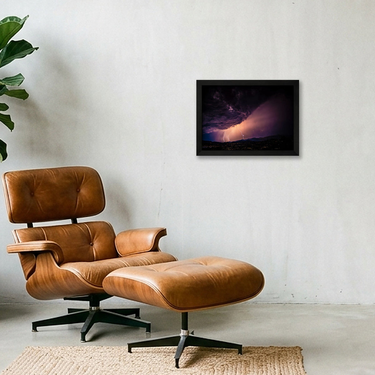 KISS OF THE STORM — A4 (30×21cm, 12×8") Black Frame