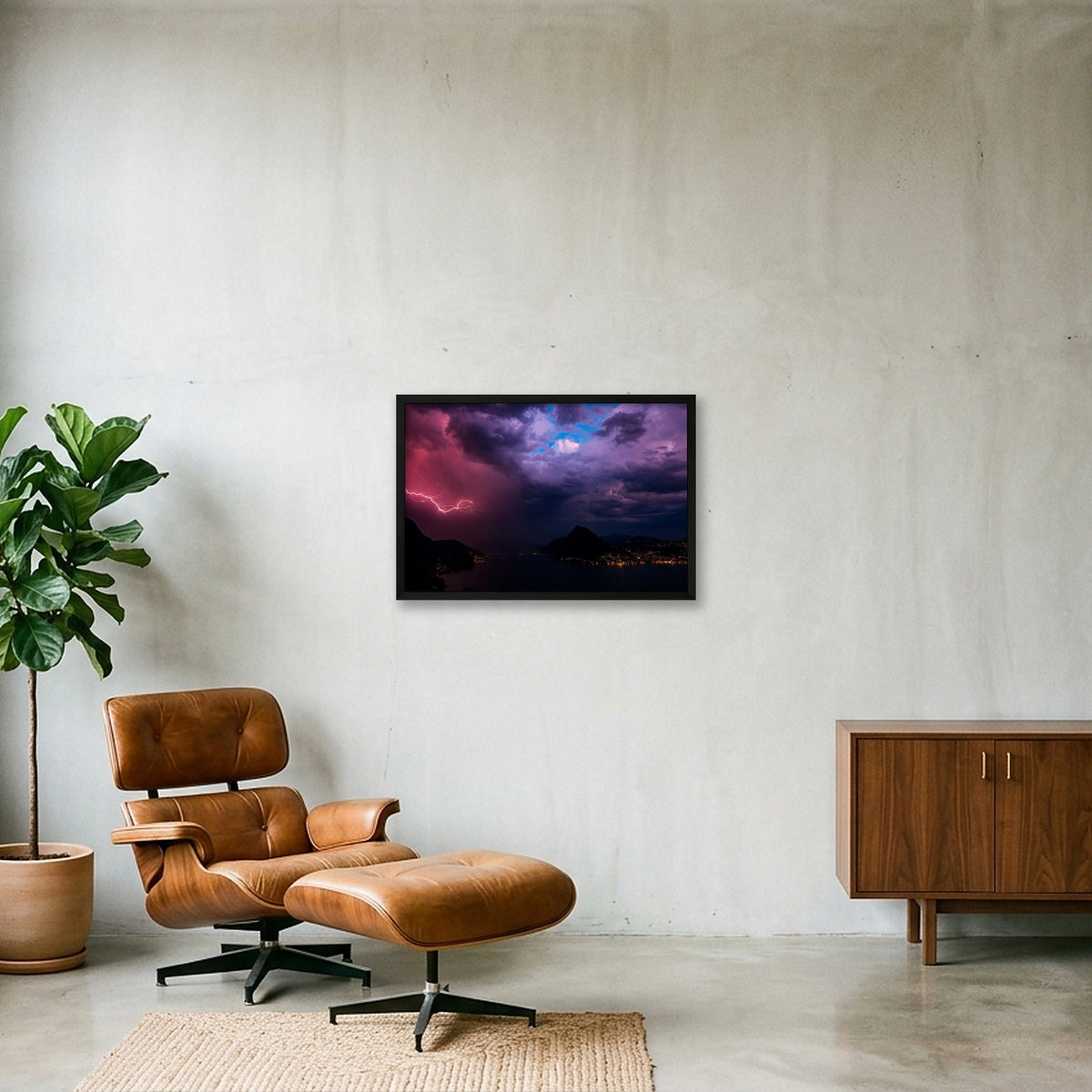 INCOMING — 60×40cm, 24×16" Black Frame