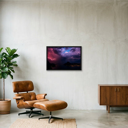 INCOMING — 60×40cm, 24×16" Black Frame