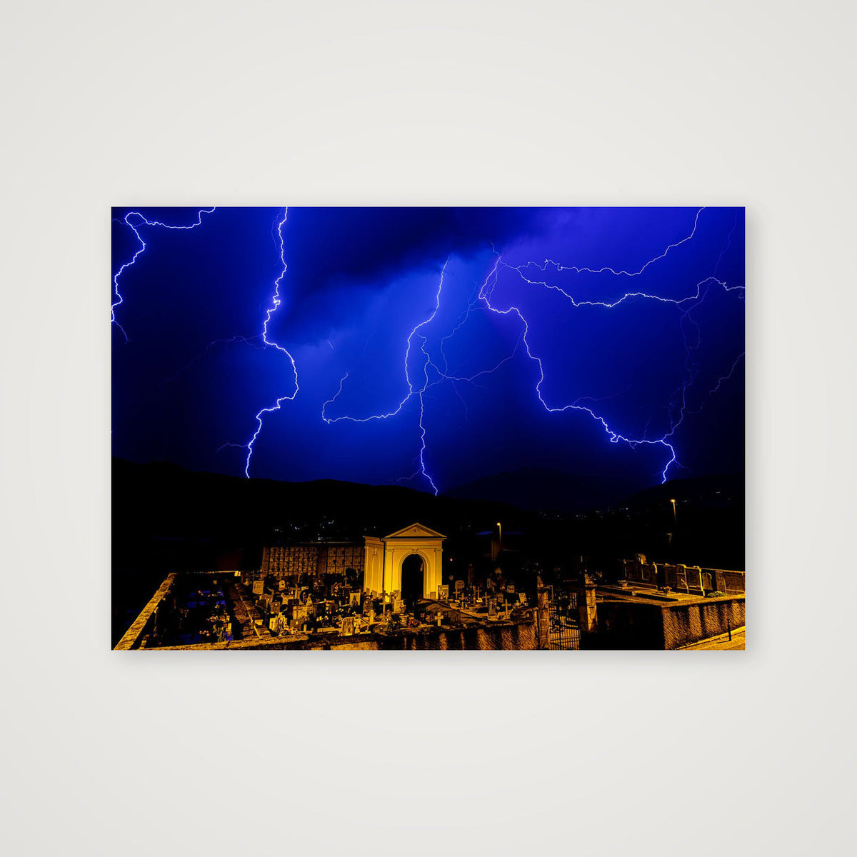 FLASH CEMETERY 🪦⚡ — 100×70cm, 39×28" Print only