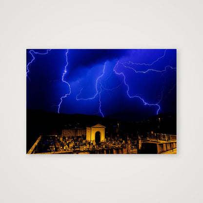 FLASH CEMETERY 🪦⚡ — 100×70cm, 39×28" Print only
