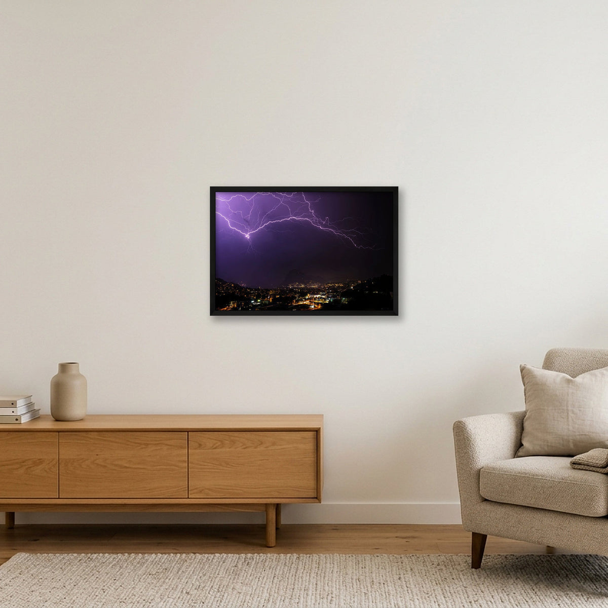 THE ELECTRIC VULTURE — 60×40cm, 24×16" Black Frame