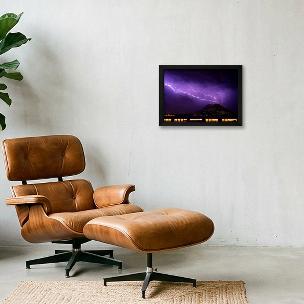 PURPLE REIGN 🌂 — A4 (30×21cm, 12×8") Black Frame