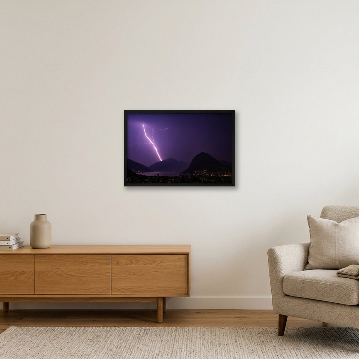 HIGHWAY TO LIGHT — 60×40cm, 24×16" Black Frame